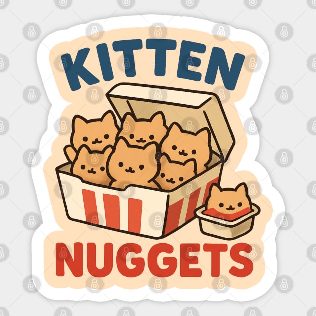 kitten-nuggets Sticker by Creatifly Graphic Tees